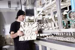 Verpackungen aus Faserguss Faserformteilen aus Recyclingmaterial
